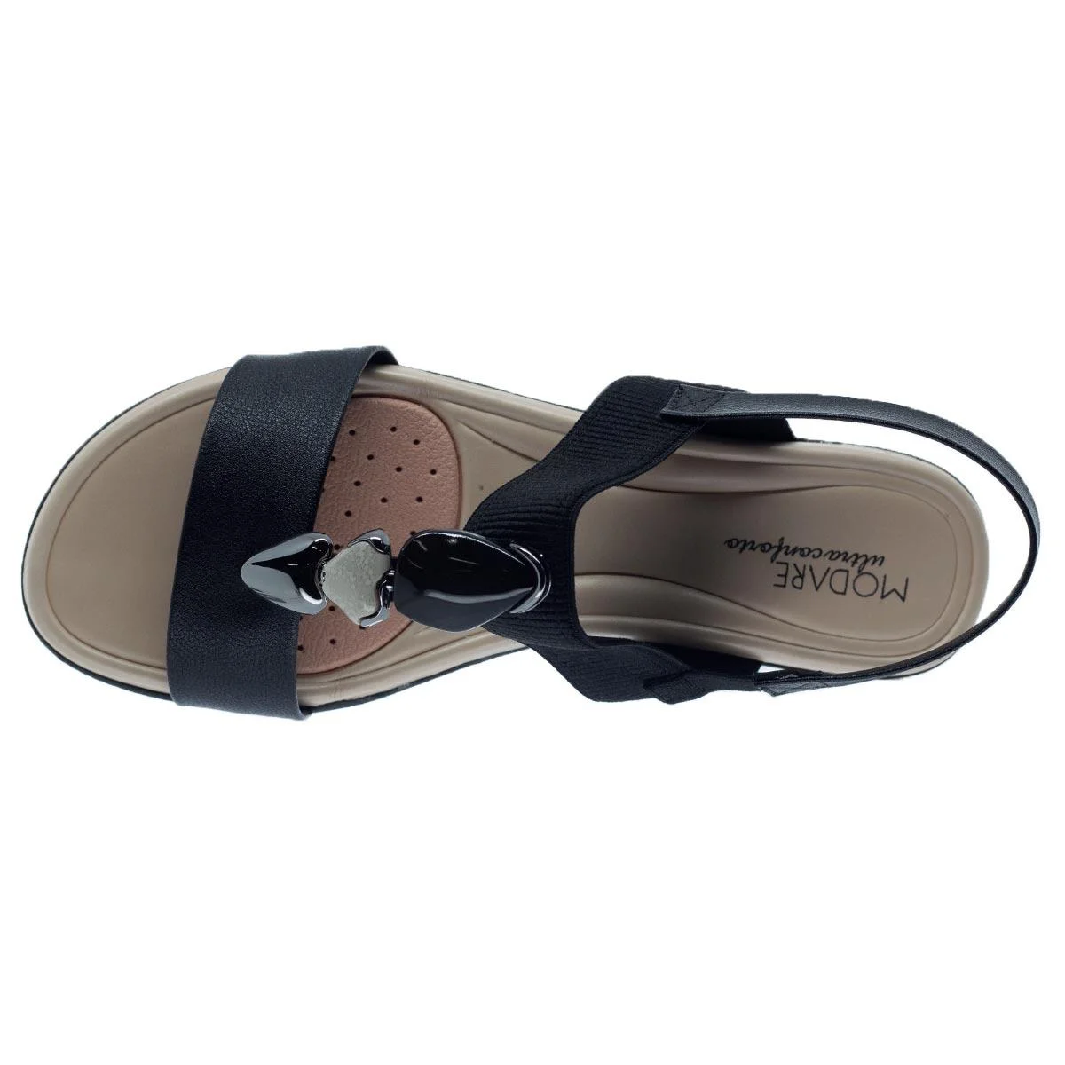 Sandália Modare Ultraconforto 7127.260 Preto Preto 3