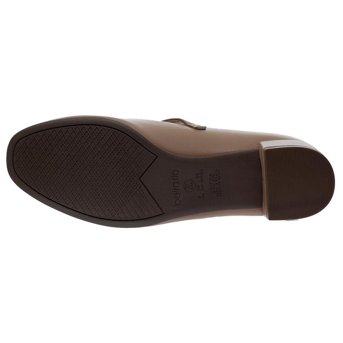 Sapato Scarpin Feminino Beira Rio 4241.200 Bege Bege 4