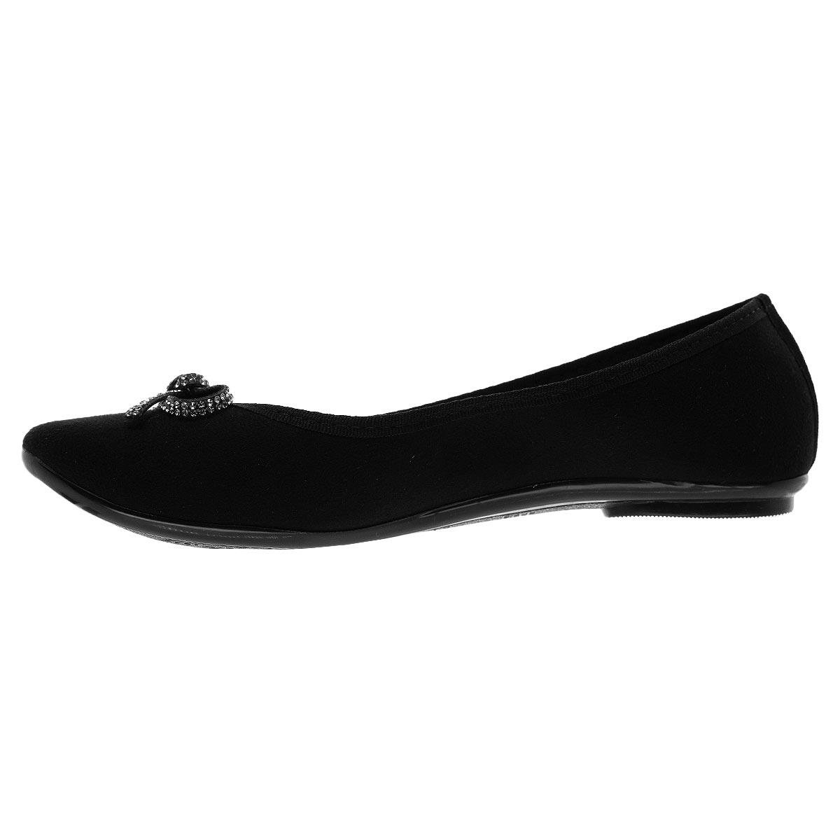 Sapatilha Feminina Moleca 5726.130 Preto Preto 2