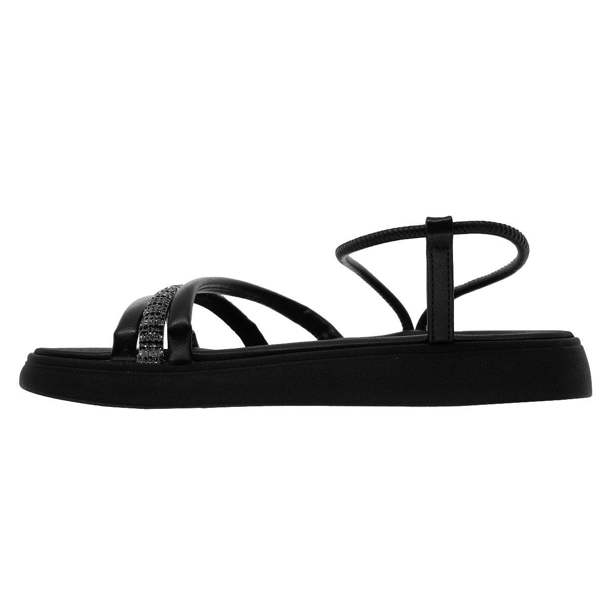 Sandália Papete Feminina Moleca 5469.120 Preto Preto 2