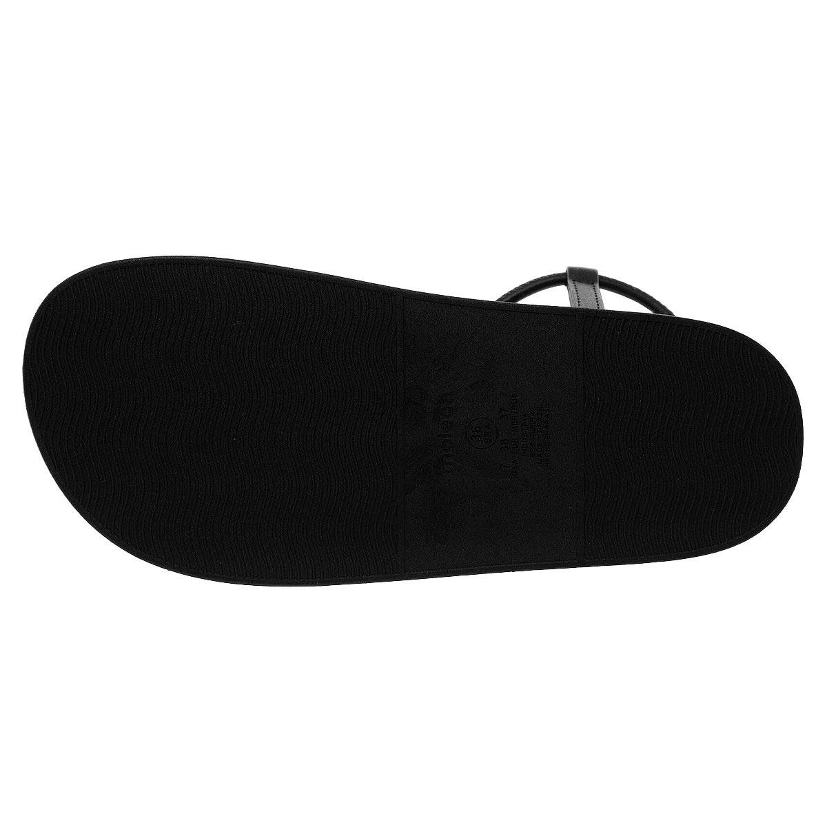 Sandália Papete Feminina Moleca 5469.120 Preto Preto 4