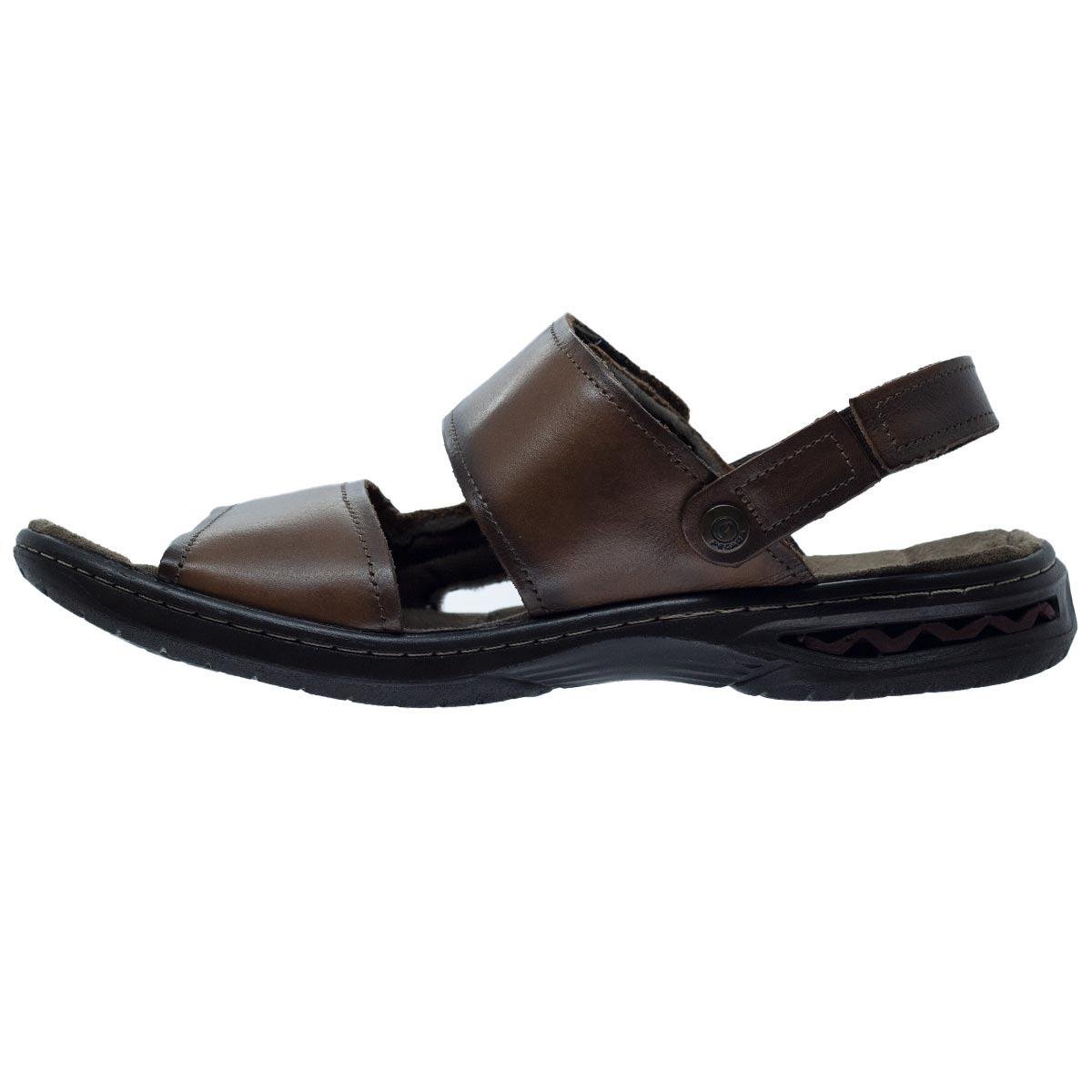 Sandália Masculina Pegada 131953 Couro Marrom Marrom 2