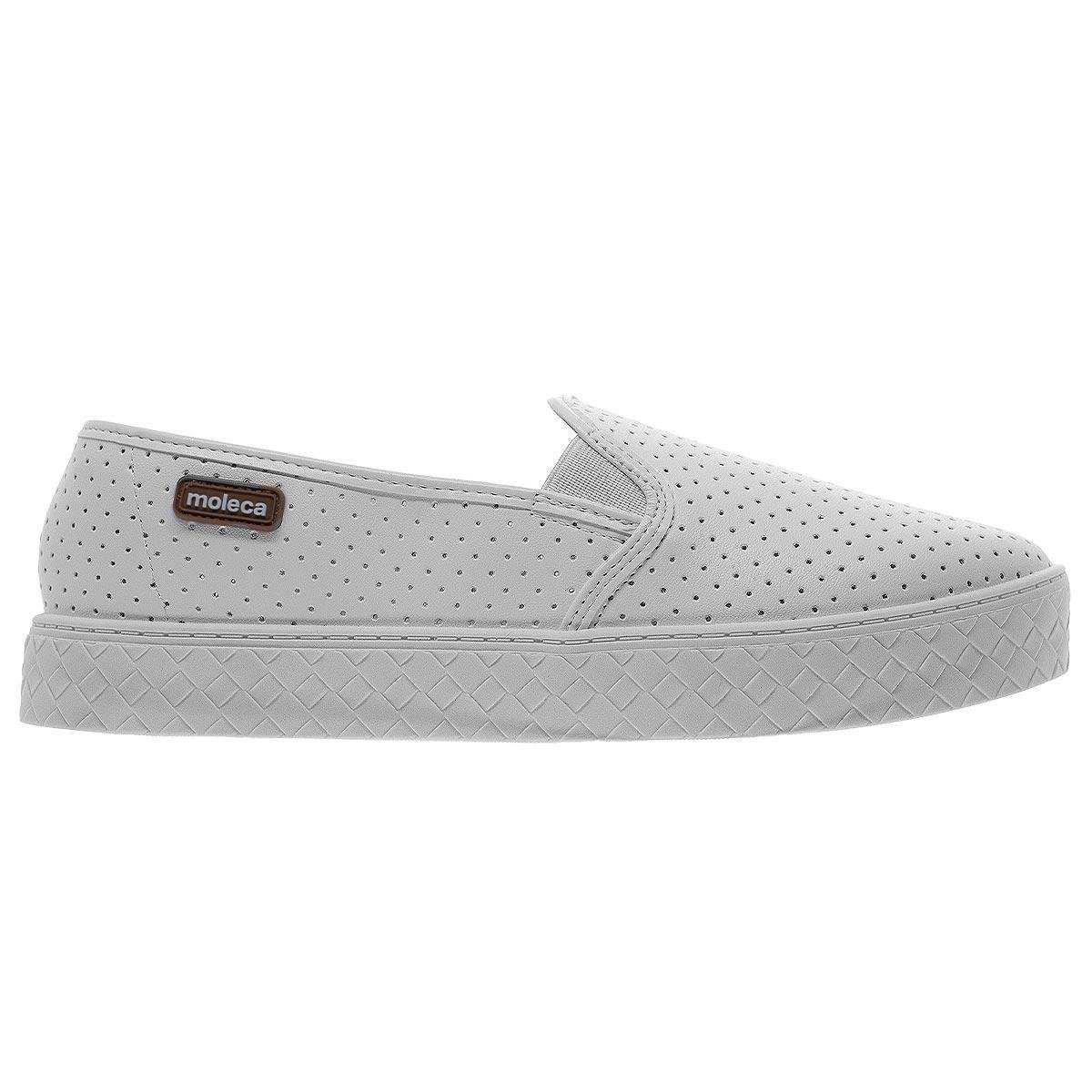 Tênis Casual Slip On Feminino Moleca 5712.304 Branco