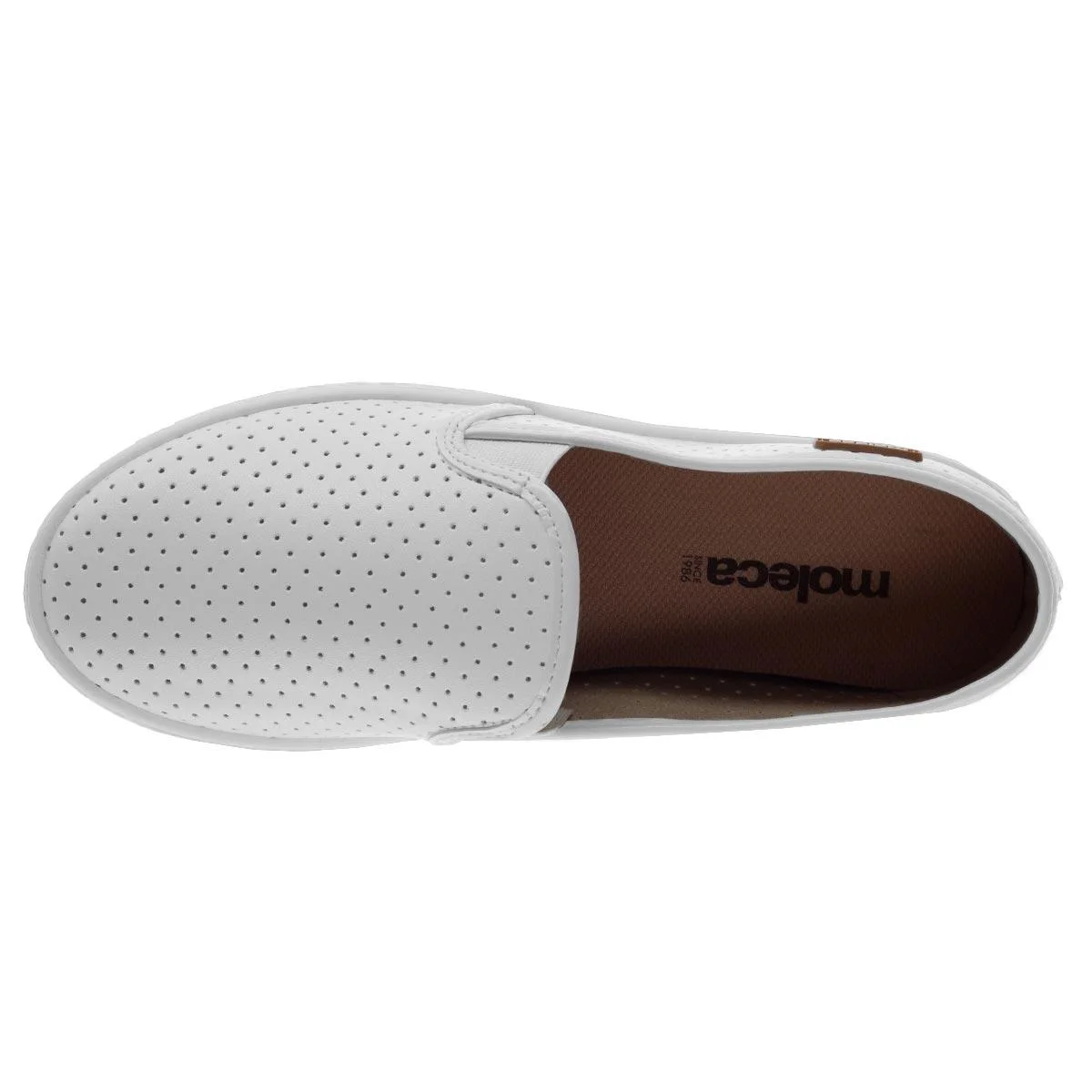 Tênis Casual Slip On Feminino Moleca 5712.304 Branco Branco 3