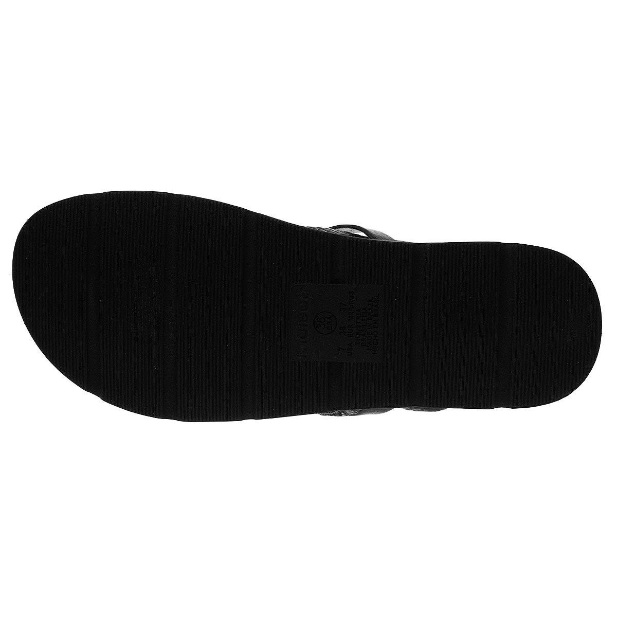 Sandália Papete Feminina Moleca 5490.104 Preto Preto 4