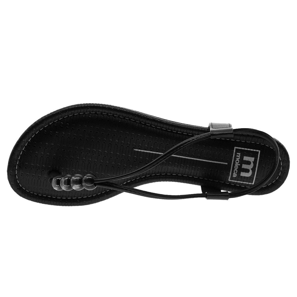 Sandália Rasteira Feminina Moleca Preta 5429.429 Preto 3