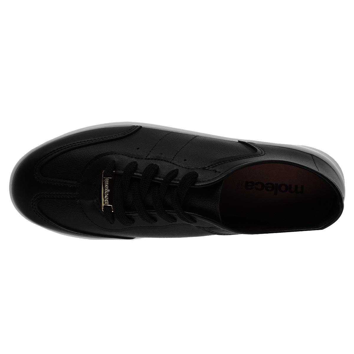 Tênis Casual Feminino Moleca 5797.102 Preto Preto 3