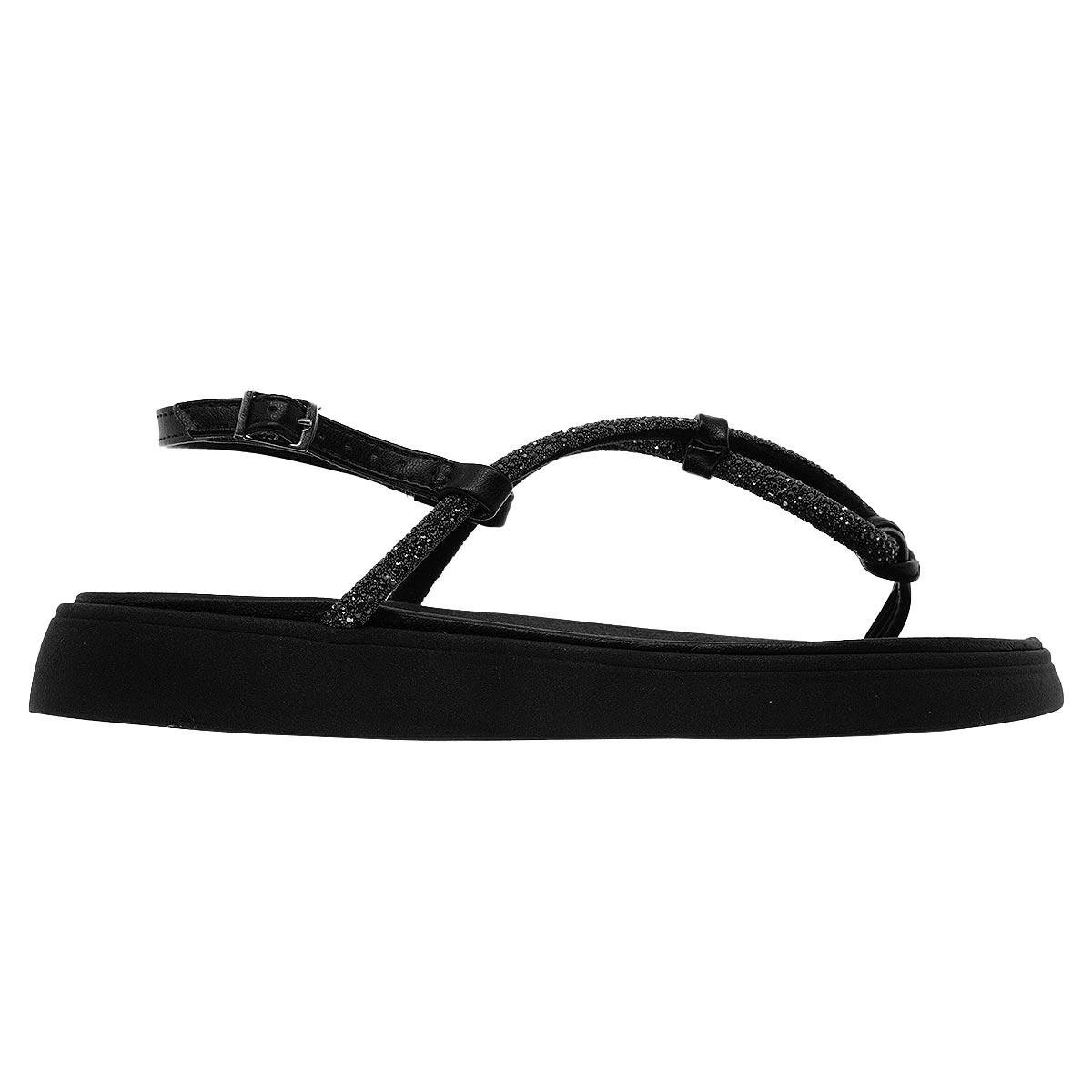 Sandália Papete Feminino Moleca 5509.203 Preto Preto 1