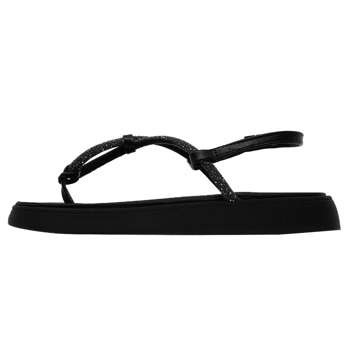 Sandália Papete Feminino Moleca 5509.203 Preto Preto 2