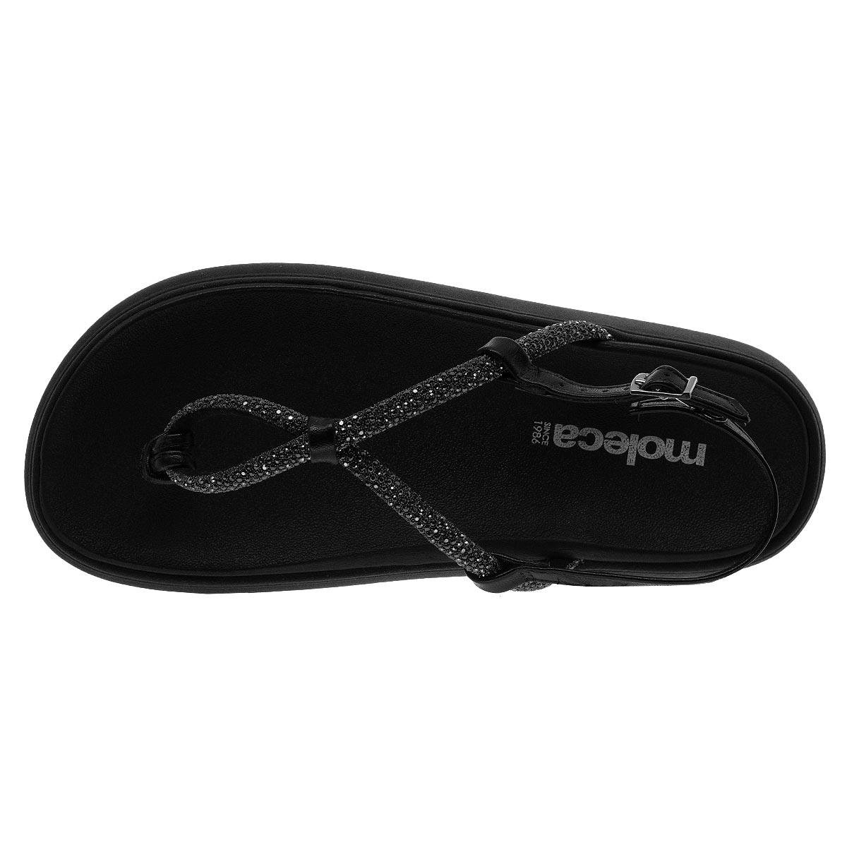 Sandália Papete Feminino Moleca 5509.203 Preto Preto 3