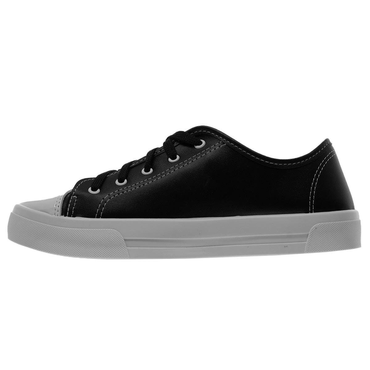 Tênis Casual Feminino Moleca 5667.341 Preto Preto 2