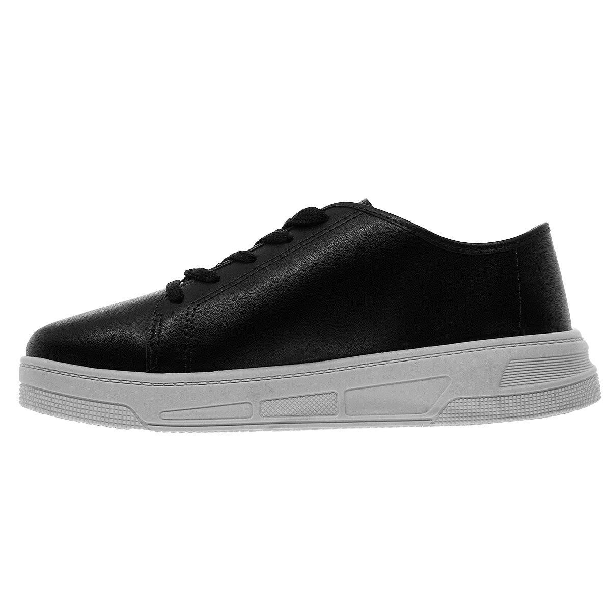 Tênis Casual Feminina Moleca 5786.101 Preto Preto 2