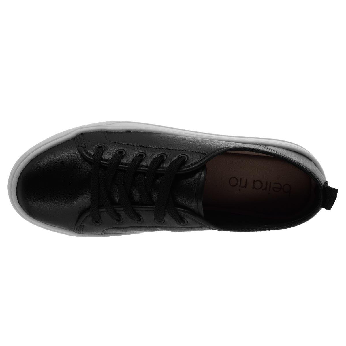 Tênis Casual Feminino Beira Rio 4294.106 Preto Preto 3
