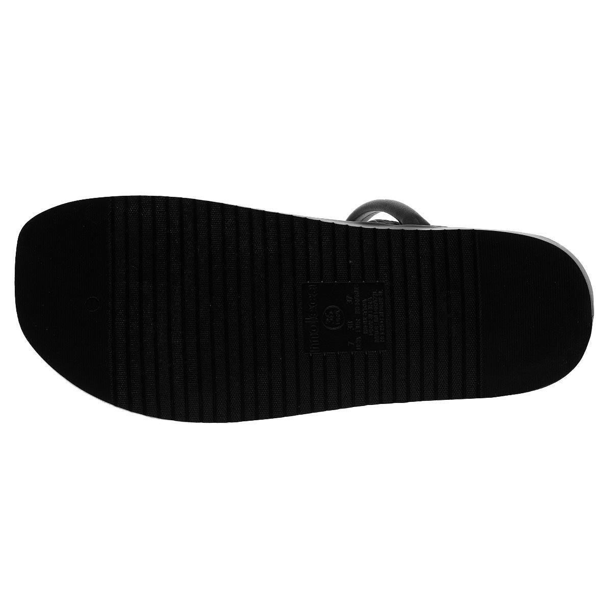 Sandália Papete Feminina Moleca 5502.101 Preto Preto 4