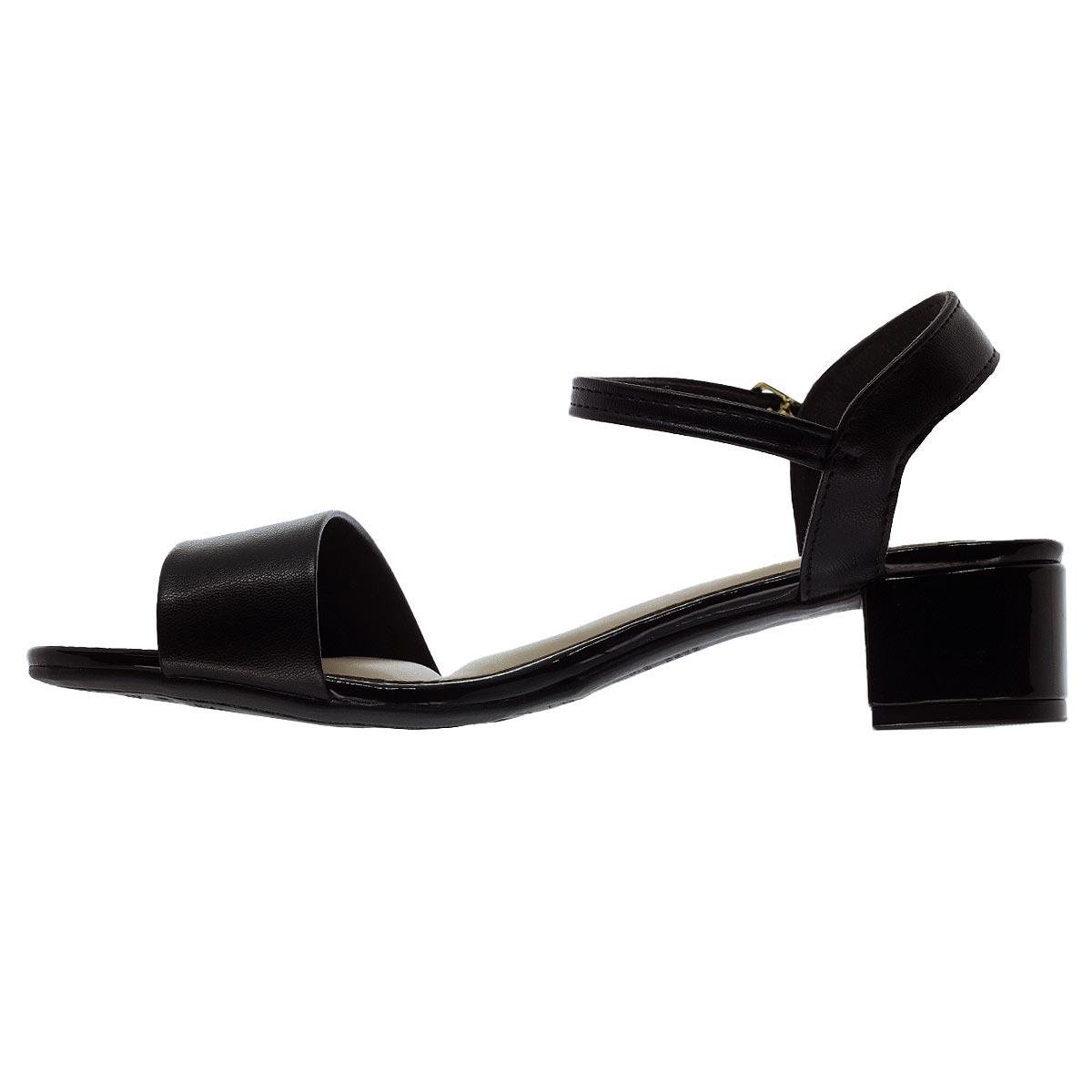 Sandália Feminino Moleca 5259.805 Preto Preto 2