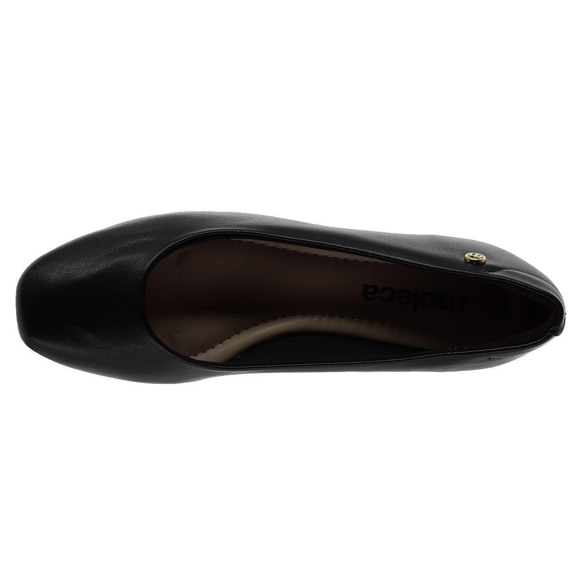 Sapato Feminino Moleca 5795.101 Preto Preto 3