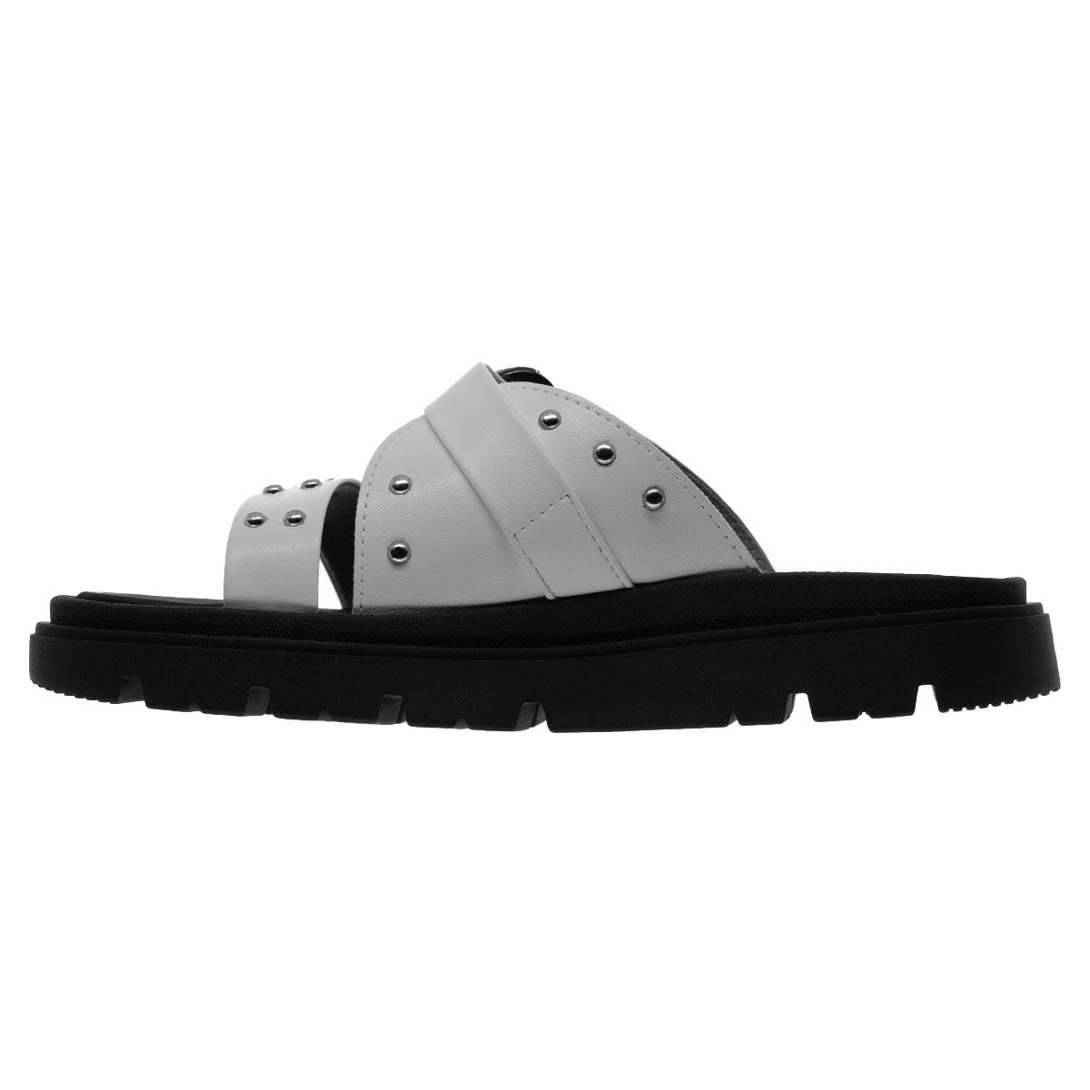 Tamanco Papete Feminino Moleca 5504.103 Branco Branco 2