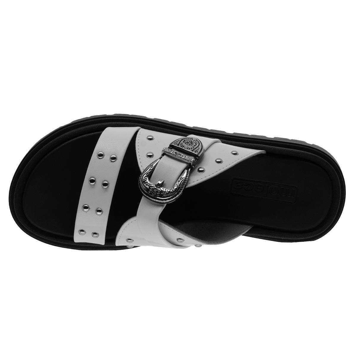 Tamanco Papete Feminino Moleca 5504.103 Branco Branco 3