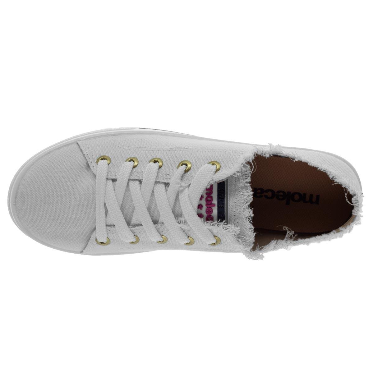 Tênis Casual Feminino Moleca 5667.322 Branco Branco 3