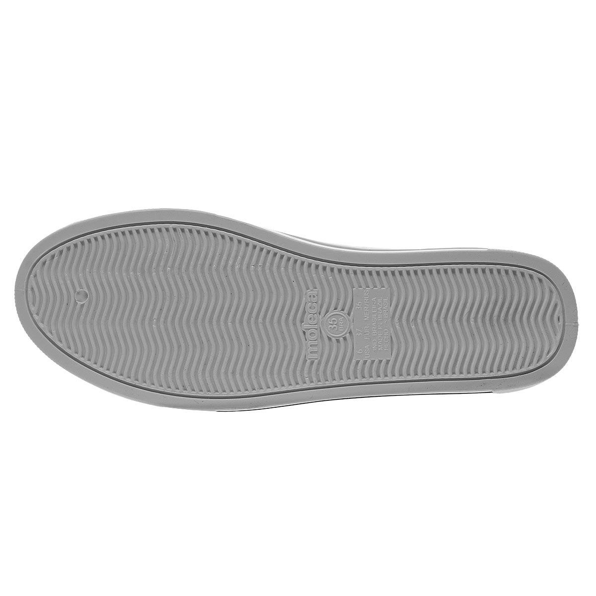 Tênis Casual Feminino Moleca 5667.322 Branco Branco 4