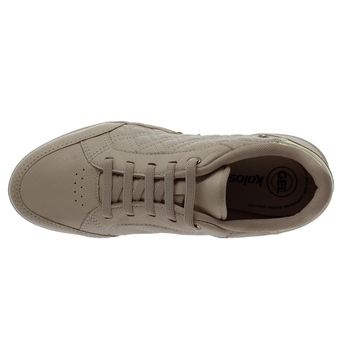 Tênis Casual Kolosh Feminino C3843 Bege Bege 3