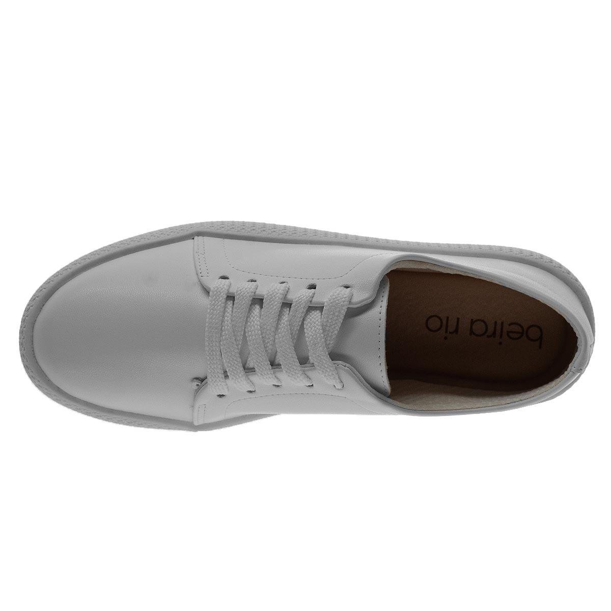 Tênis Casual Feminino Beira Rio 4280.136 Branco Branco 3