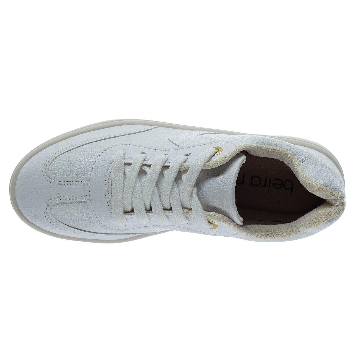 Tênis Casual Feminino Beira Rio 4313.103 Branco Branco 3
