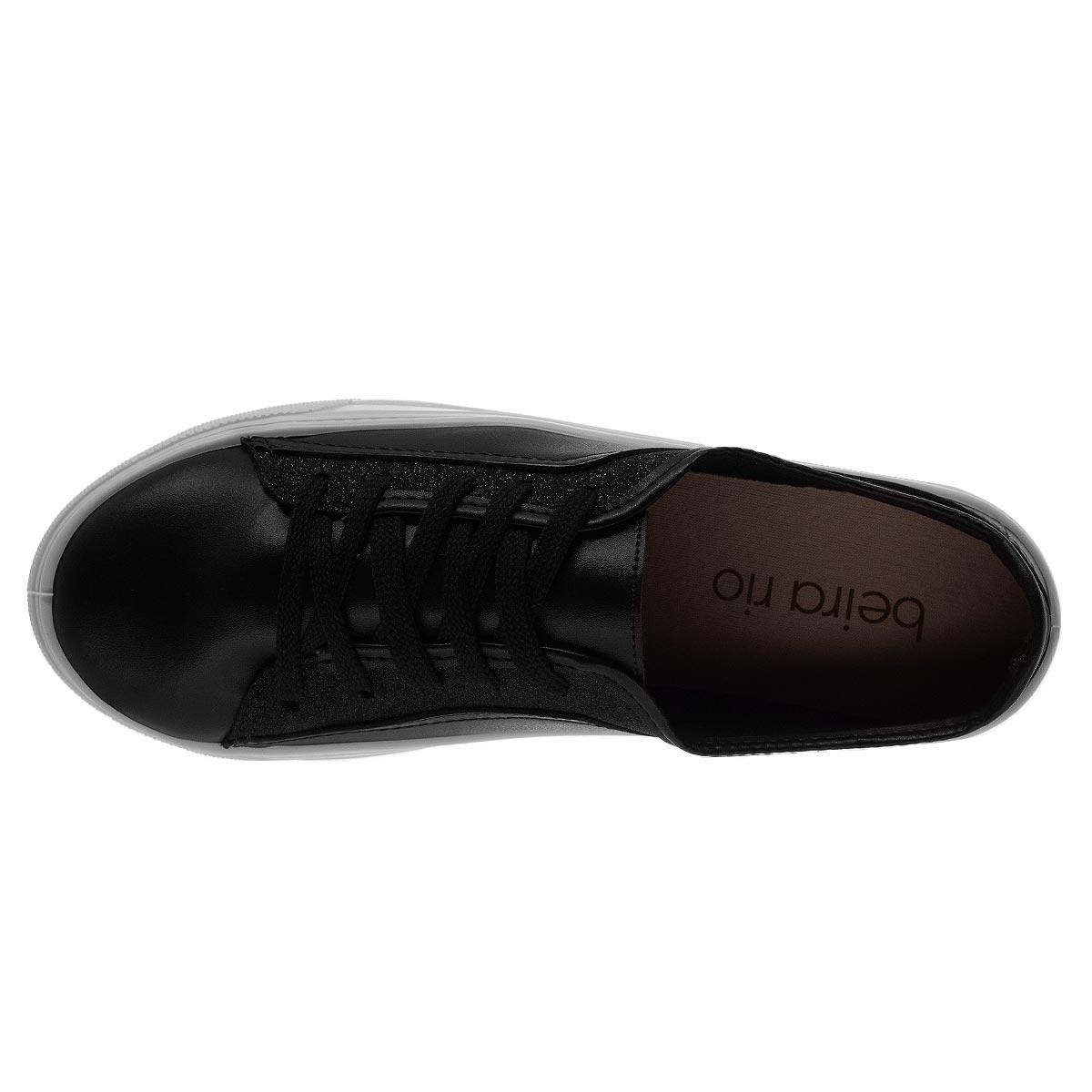 Tênis Casual Feminino Beira Rio 4220.424 Preto Preto 3
