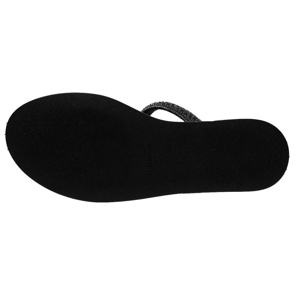 Sandália Rasteira Feminina Moleca 5443.231 Preto Preto 4