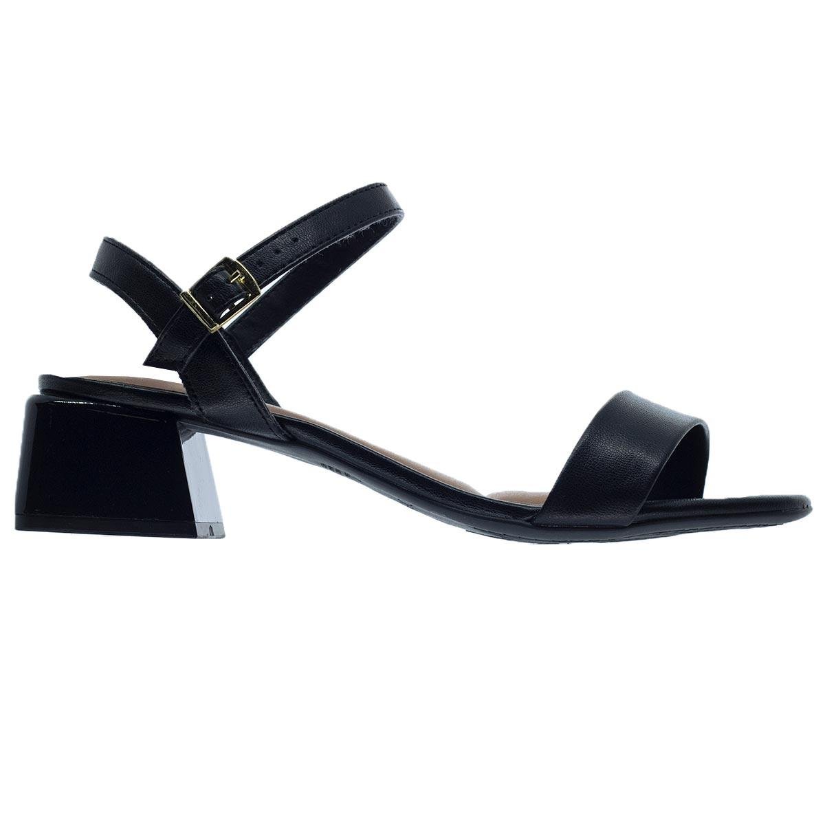 Sandália Salto Baixo Feminino Beira Rio 8423.203 Preto