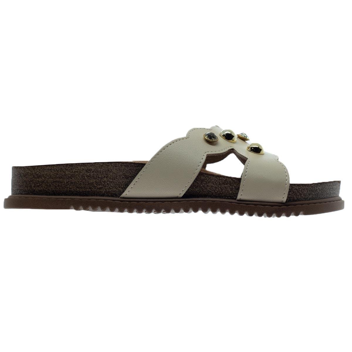 Tamanco Papete Feminino Beira Rio 8523.110 Creme