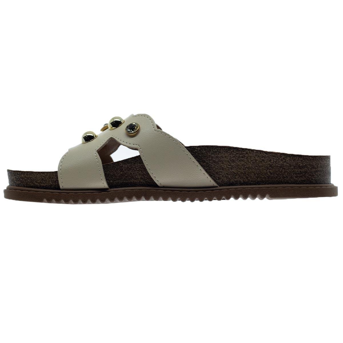 Tamanco Papete Feminino Beira Rio 8523.110 Creme Creme 2