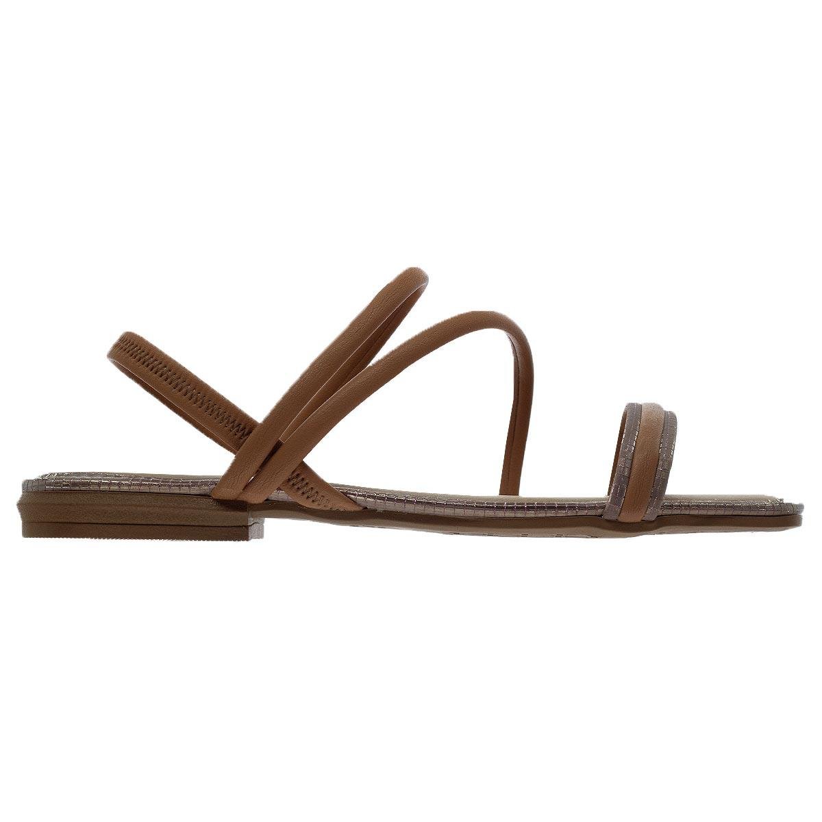 Sandália Rasteira Feminino Mississipi MB043 Bege