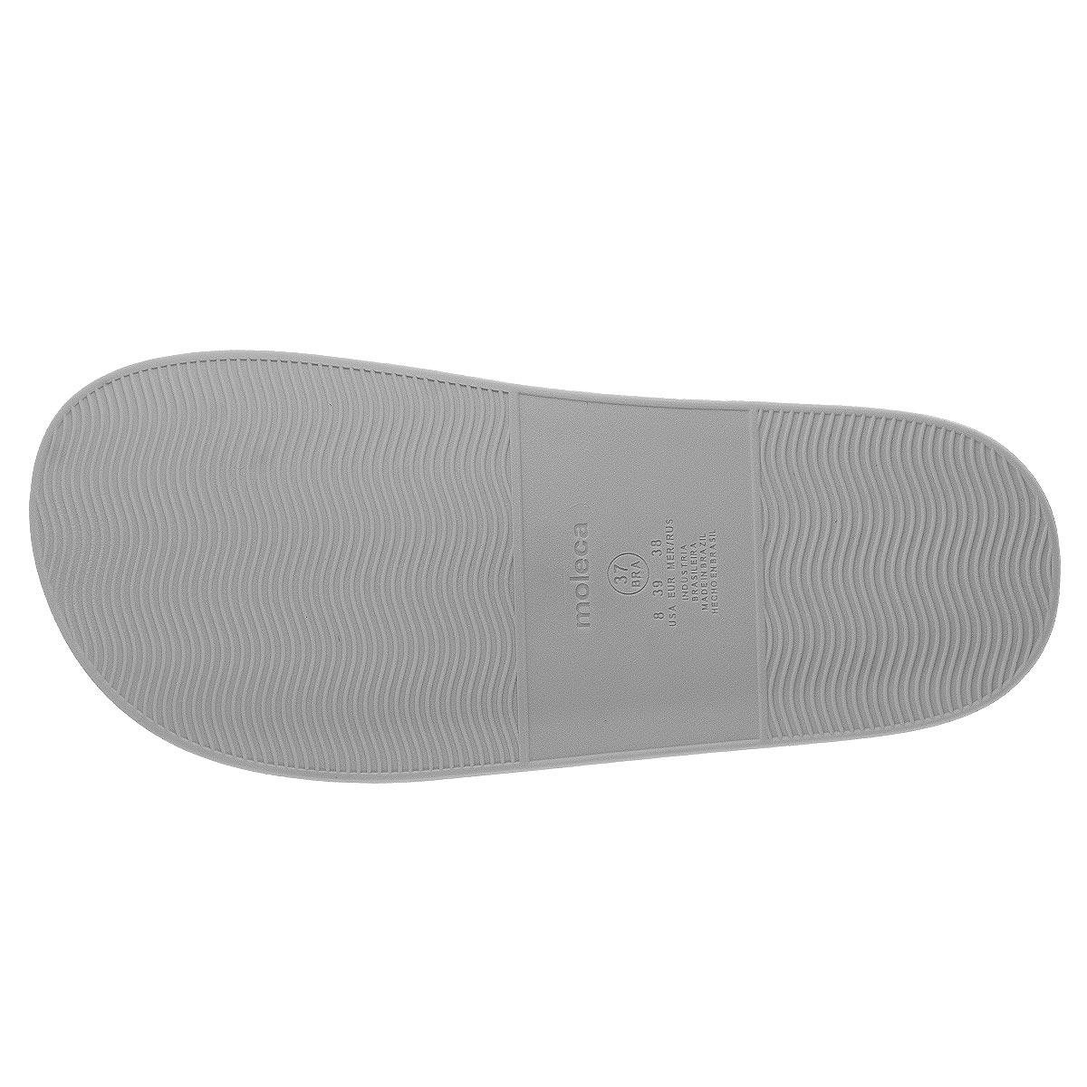 Tamanco Papete Feminina Moleca 5507.101 Offwhite Branco/Prata 4