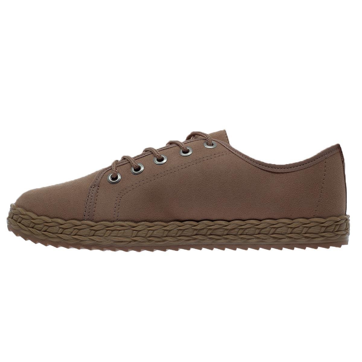 Tênis Casual Feminino Moleca 5696.332 Bege Bege 2