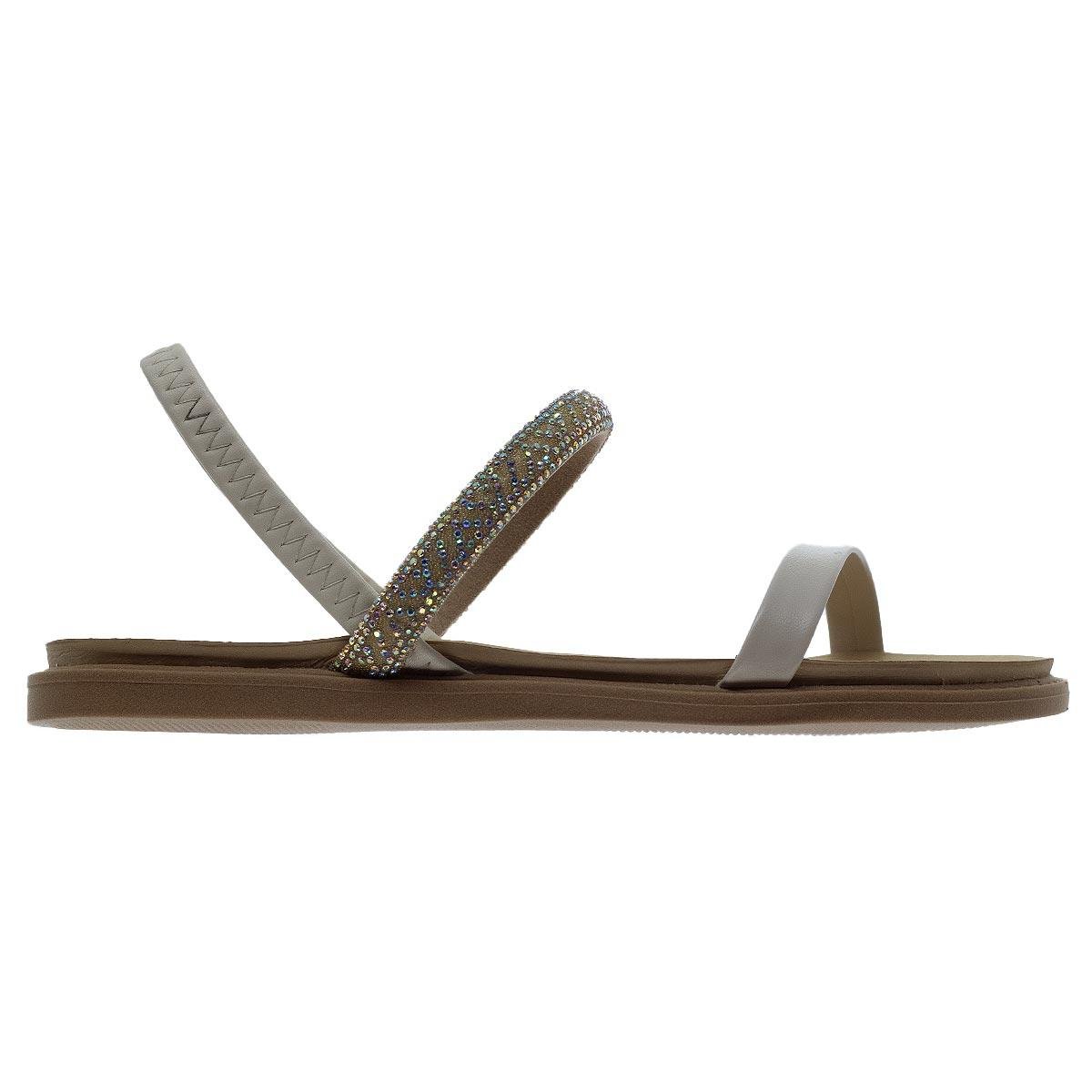 Sandália Rasteira Feminina Moleca 5443.231 Offwhite