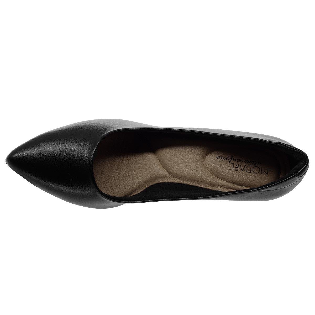 Scarpin Salto fino Feminino Modare Ultraconforto 7013.600 Preto Preto 3