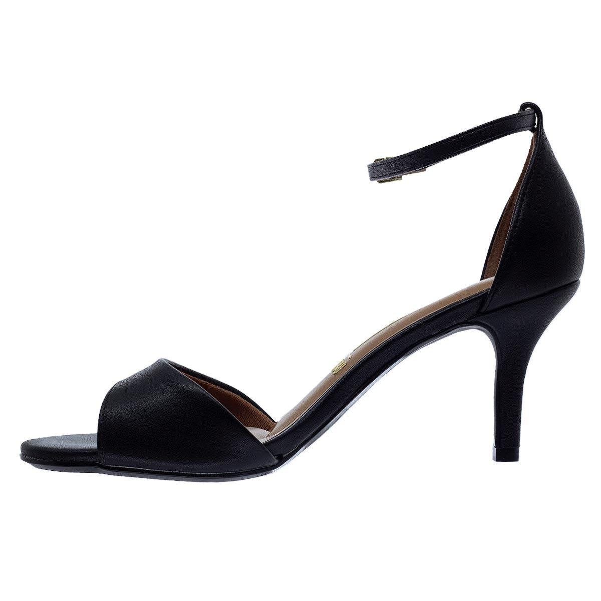 Sandália Salto Fino Feminina Vizzano 6524.100 Preta Preto 2