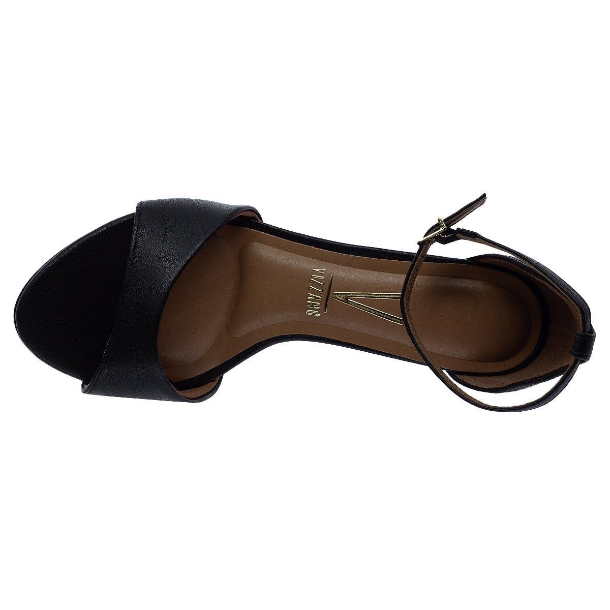 Sandália Salto Fino Feminina Vizzano 6524.100 Preta Preto 3