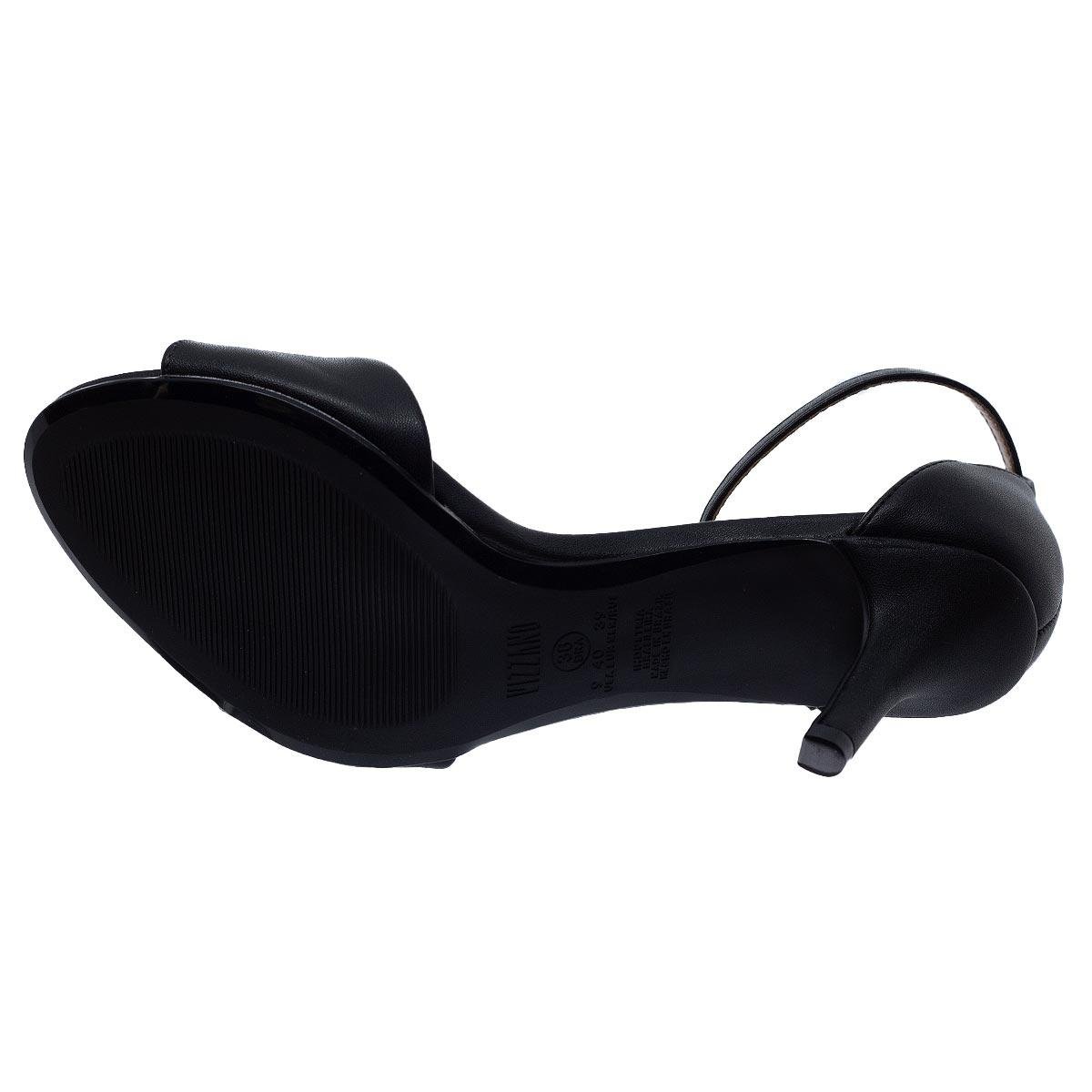 Sandália Salto Fino Feminina Vizzano 6524.100 Preta Preto 4