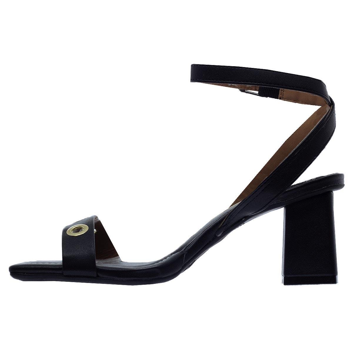 Sandália Salto Bloco Feminina Vizzano 6455.129 Preto Preto 2