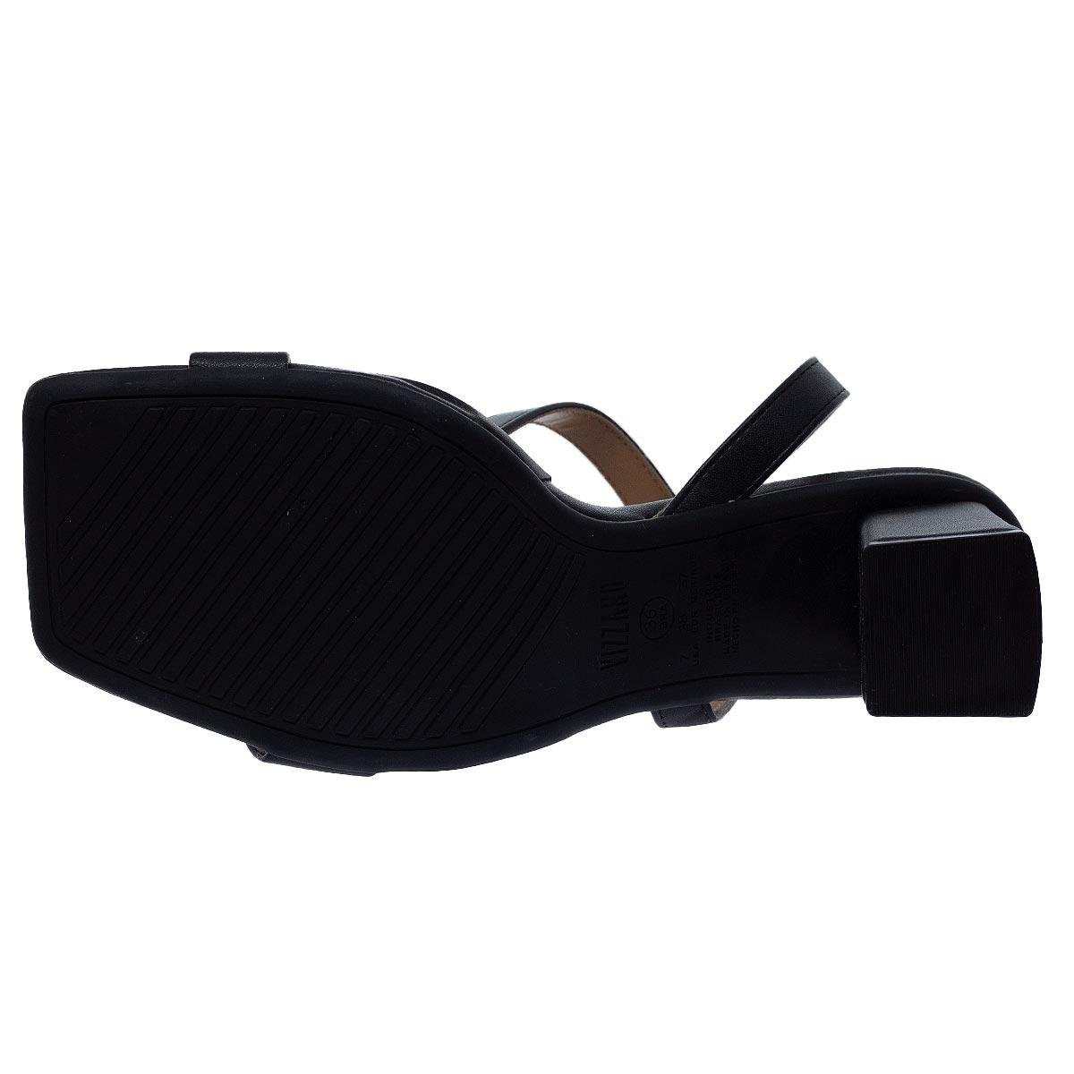 Sandália Salto Bloco Feminina Vizzano 6455.129 Preto Preto 4