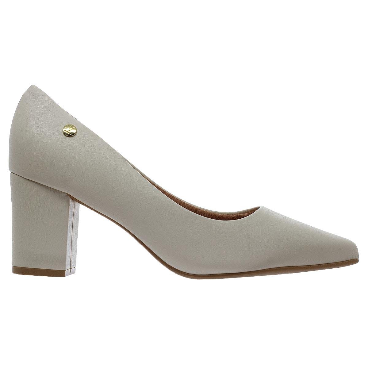 Sapato Scarpin Salto Médio Feminino Vizzano 1290.500 Offwhite