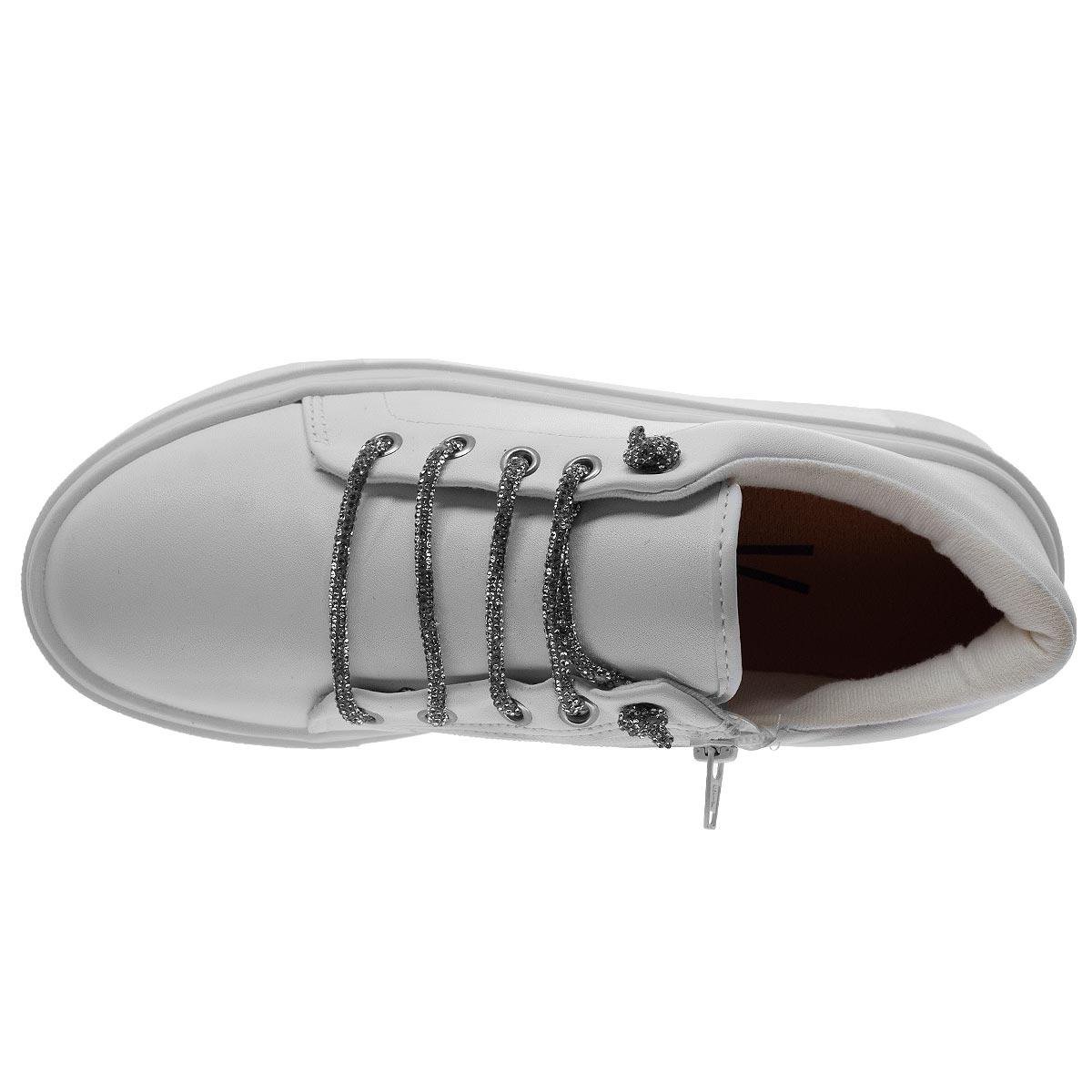 Tênis Casual Feminino Vizzano 1339.328 Branco Branco 3