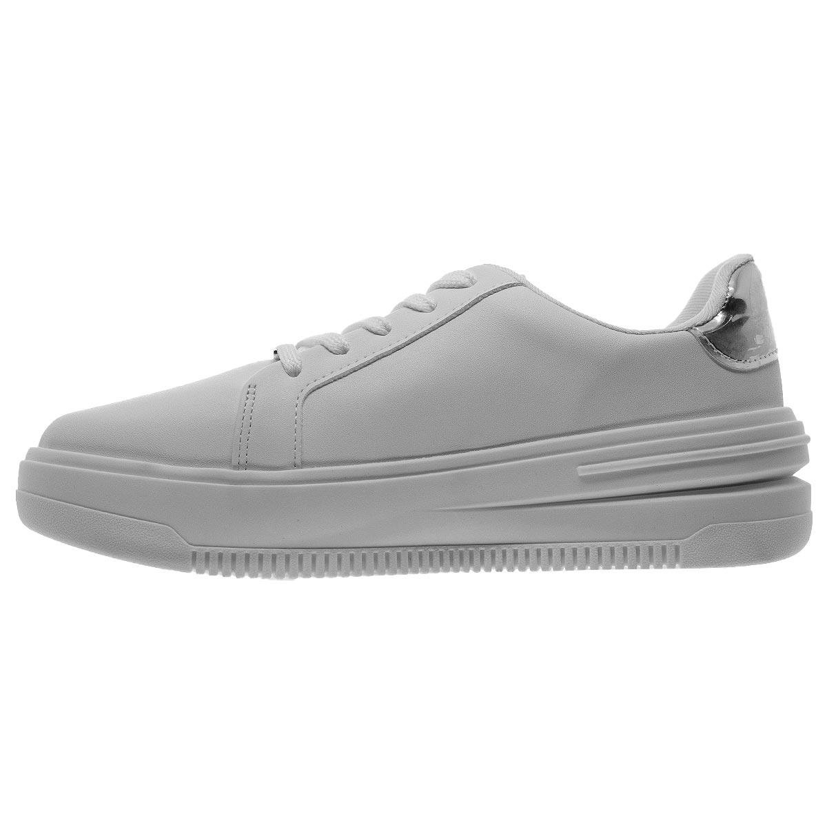 Tênis Casual Feminino Vizzano 1415.105  Branco Branco/Prata 2