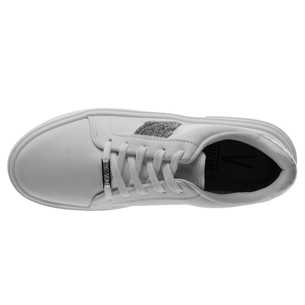 Tênis Casual Feminino Vizzano 1415.105  Branco Branco/Prata 3