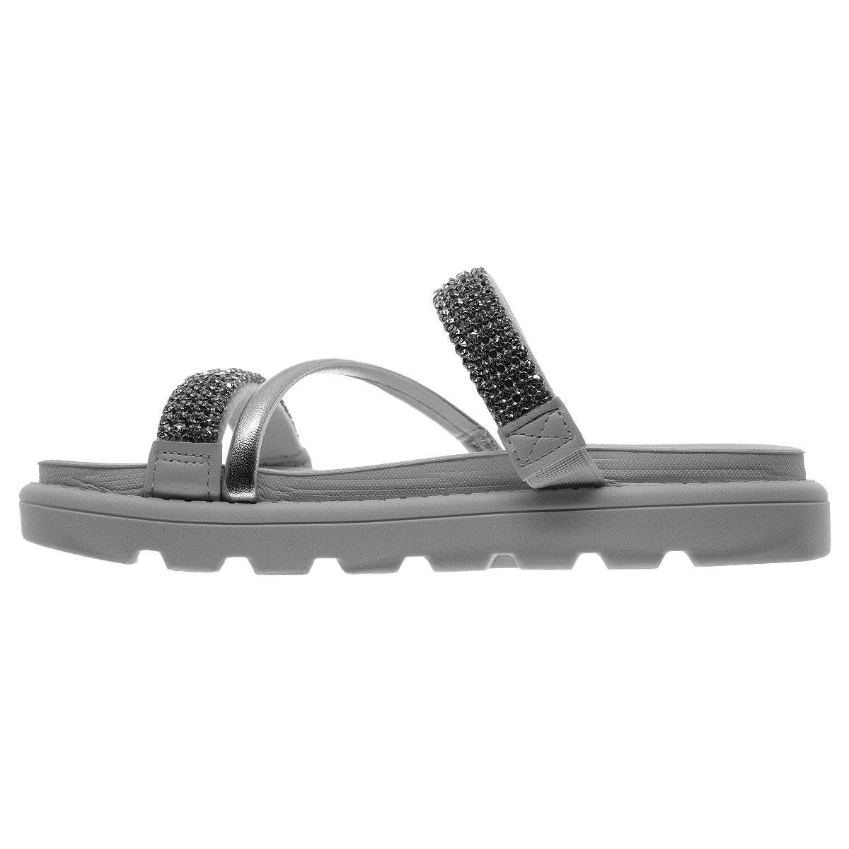 Tamanco Papete Feminino Vizzano 6459.133 Offwhite Branco/Prata 2