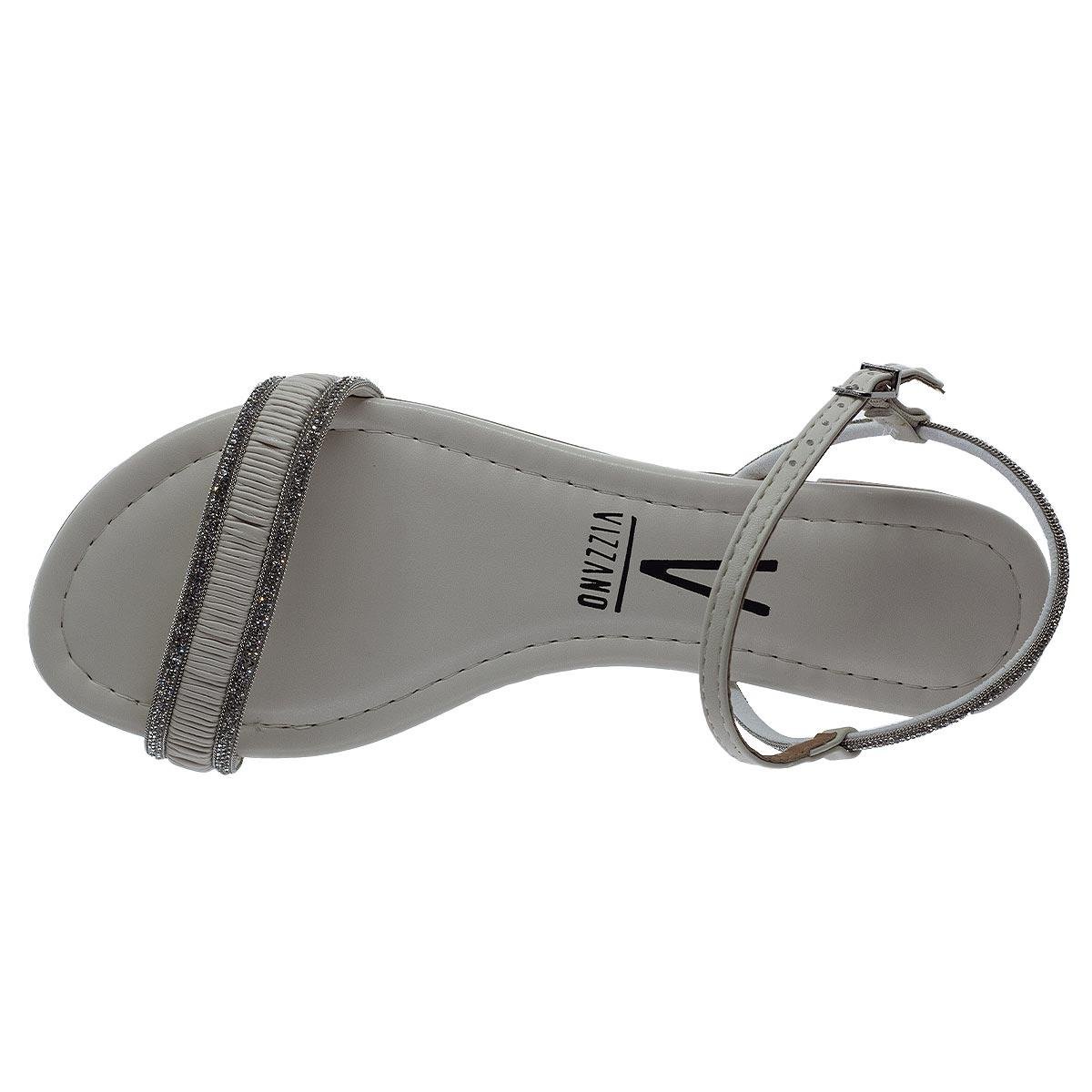 Sandália Rasteira Feminino Vizzano 6235.1702 Offwhite Off White 3