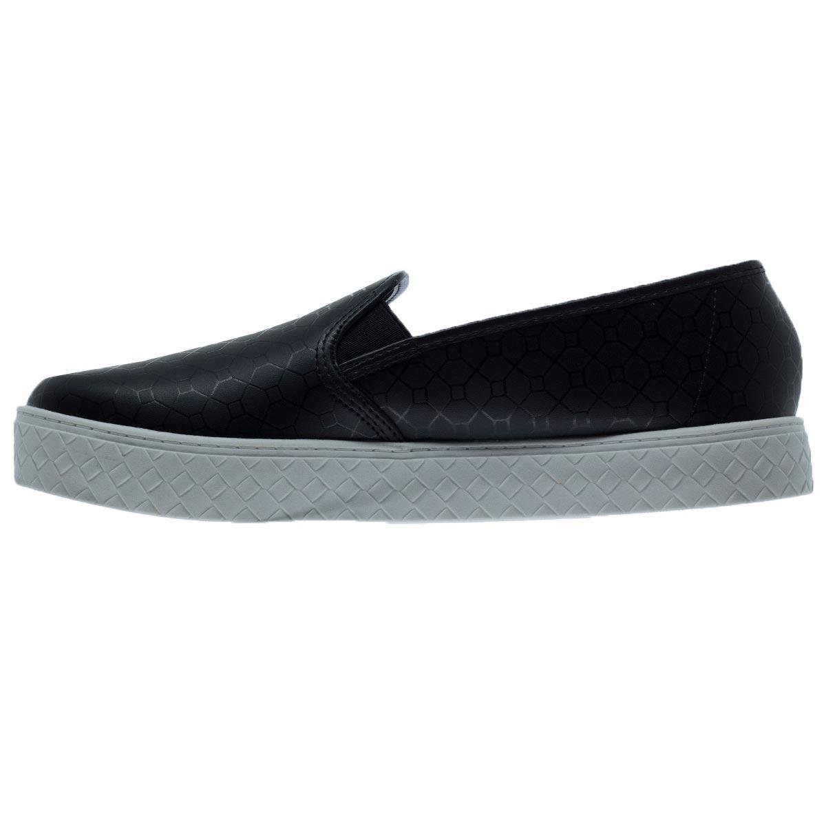Tênis Slip On Feminino Moleca Feminino 5712.304  Preto Preto 2