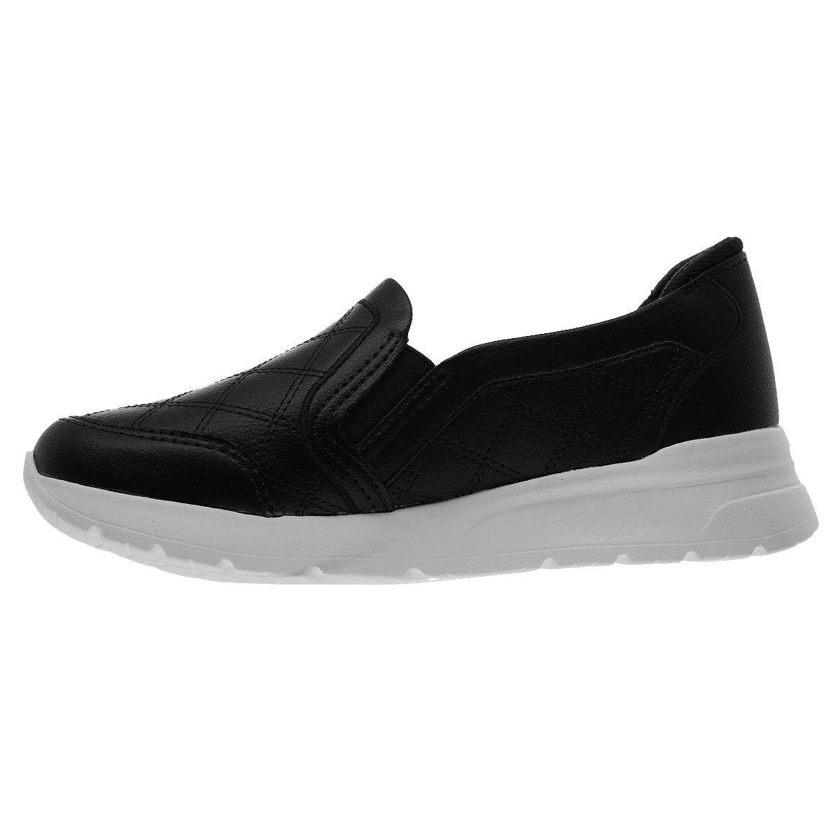 Tênis Slip on Casual Feminino Kolosh C3963 Preto Preto 2